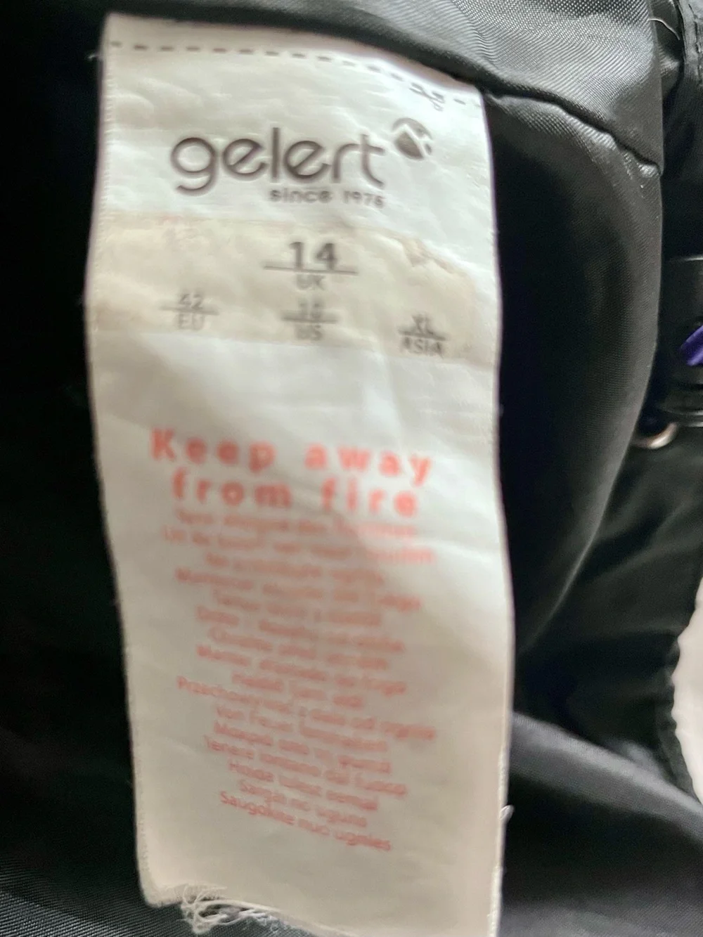 Gelert Women's Black Waterproof Hooded Jacket with purple accents Size US 10